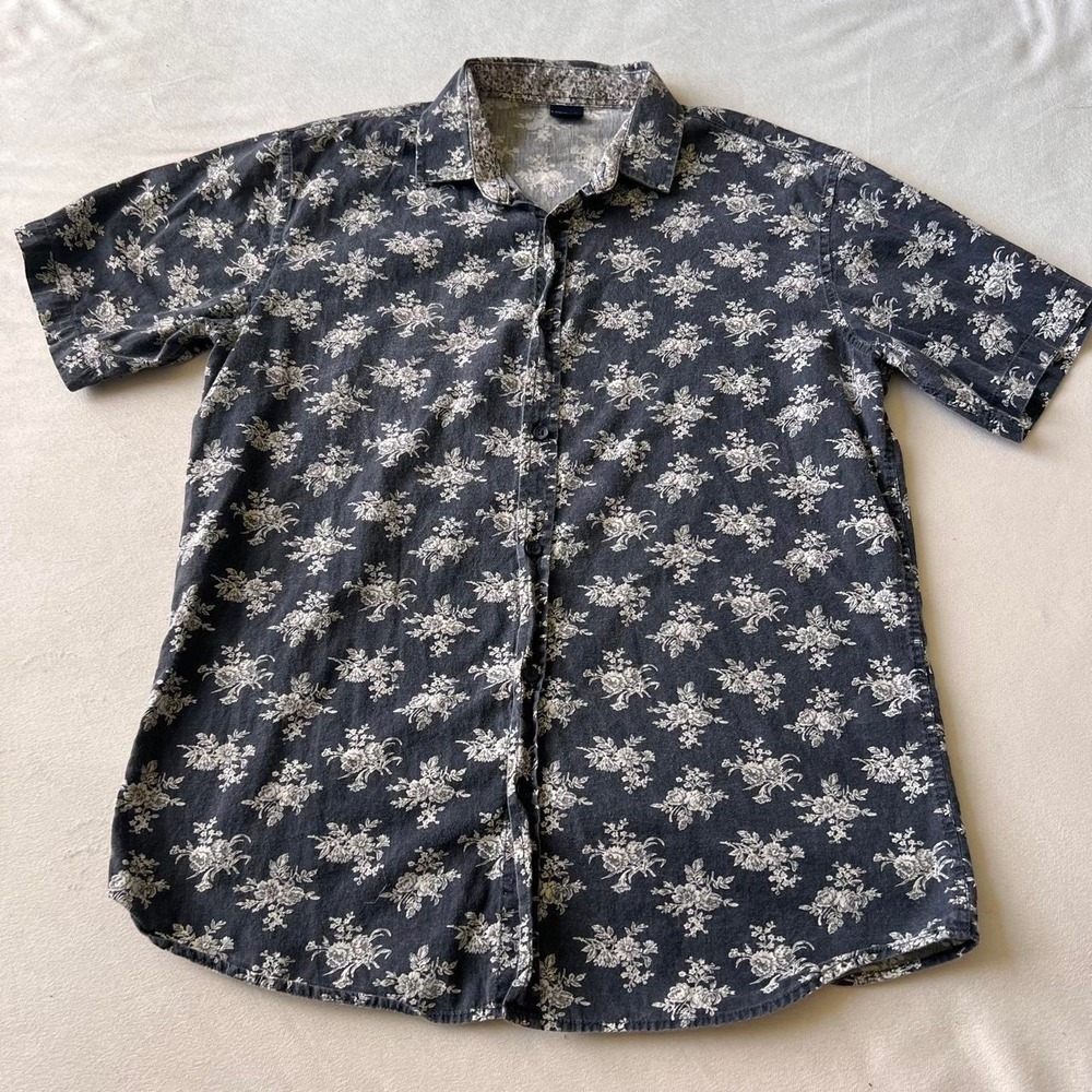 Verdo cotton linen floral button up lightweight breathable y2k summer vacation